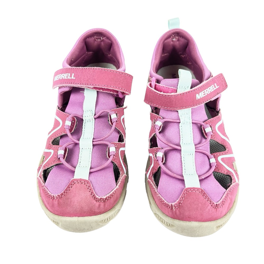 MERRELL Girls Expolorer Hydro Sandal Size US 2 Berry Turquoise Gray Xtra‎ Grip